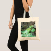 Tote Bag iguane vert (Devant (produit))