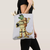 Tote Bag Iguanodon Habillé Dans Un Spacesuit Cosmonaute. (De près)