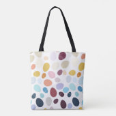 Tote Bag Iillustration avec oeufs de couleur dégradé (Dos)