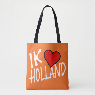 Tote Bag Ik Heart Holland en poids sur ou stcnt