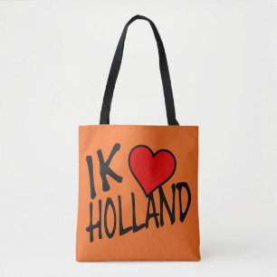 Tote Bag Ik Heart Holland retour on ou stcct