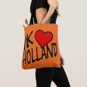 Tote Bag Ik Heart Holland retour on ou stcct (De près)