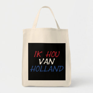 Tote Bag Ik Hou Van Holland superposer sur gtt noir