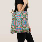 Tote Bag Ikat Ethnic Abstract Pattern. Shaman Pattern. Peni (De près)