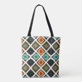Tote Bag Ikat géométrique, folklore texture tribale. (Dos)