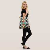 Tote Bag Ikat géométrique, folklore texture tribale. (Sur le modèle)