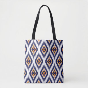 Tote Bag Ikat tissu motif tissu ethnique motif tribal ma