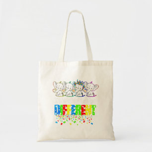 Tote Bag Il est acceptable d'être différent mignon éléphant