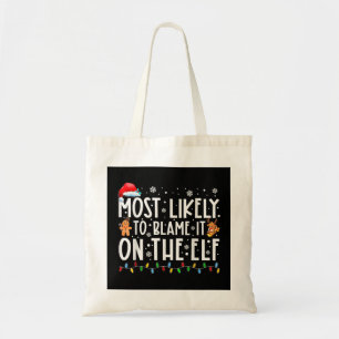 Tote Bag Il Est Probable Que La Famille Elf Père Noël Ch L'