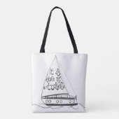 Tote Bag Il est temps de voyager (Dos)