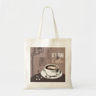 Tote Bag Il est temps pour le café