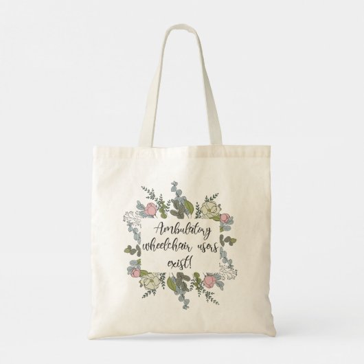 Tote Bag Il existe des utilisateurs de fauteuils roulants a (Dos)