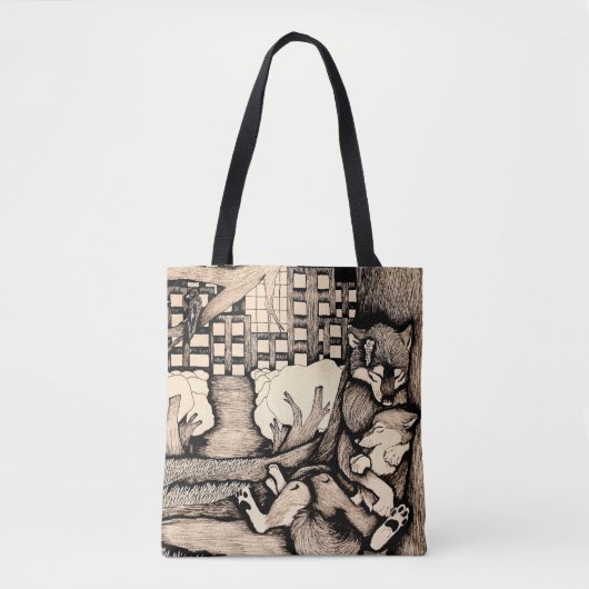 Tote Bag "Il fait froid là " (Devant)