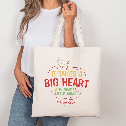 Tote Bag Il Faut Un Grand Coeur Pour Former Les Petits Espr