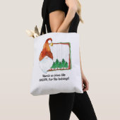 Tote Bag Il n’y a pas de place comme GNOME, pour les vacanc (De près)