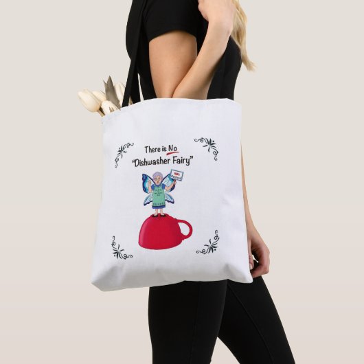 Tote Bag Il n'y a pas de "lave-vaisselle" Fourre-tout (De près)