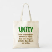 Tote Bag Il N'Y A Plus De Cravate Sûre - Citation D'Unité (Dos)