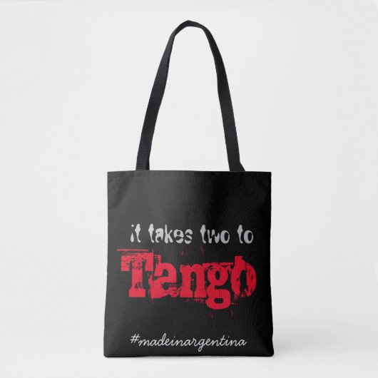 Tote Bag Il prend deux au tango (Devant)