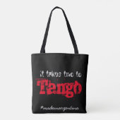 Tote Bag Il prend deux au tango (Dos)