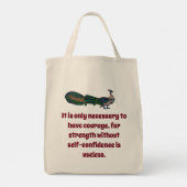 Tote Bag Il Suffit D'Avoir Courage - Confiance (Dos)