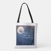 Tote Bag Il y a beauté dans la simplicité (Dos)