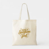 Tote Bag Il y a du soleil dans mon âme (Dos)