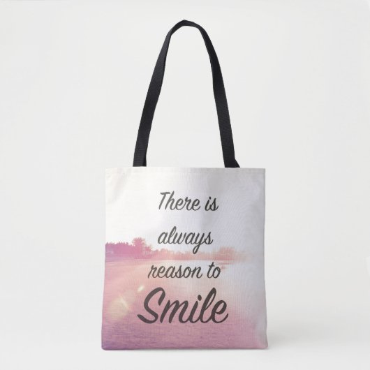 Tote Bag Il y a toujours raison de sourire (Devant)