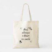 Tote Bag Il y a toujours une raison de sourire (Dos)
