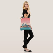 Tote Bag Île de coco verte : illustration du coucher du sol (Sur le modèle)
