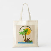 Tote Bag île de pirate plage (Dos)