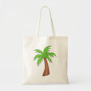 Tote Bag Île tropicale Green Palm Tree Fourre-tout