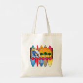 Tote Bag Iles Hawaiiennes Surf (Dos)