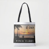Tote Bag Îles Vierges américaines Sainte-Croix Coucher de s (Devant)