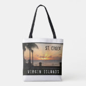 Tote Bag Îles Vierges américaines Sainte-Croix Coucher de s (Dos)