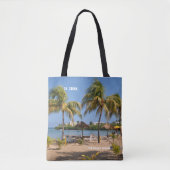 Tote Bag Îles Vierges américaines St. Croix Beach Palms Tro (Devant)