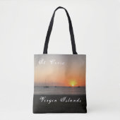Tote Bag Iles Vierges américaines St. Croix Sunset Tropical (Devant)