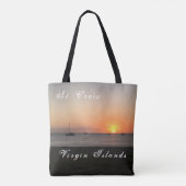 Tote Bag Iles Vierges américaines St. Croix Sunset Tropical (Dos)