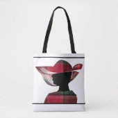 Tote Bag Îles Vierges américaines St. Croix USVI Madras Mot (Devant)