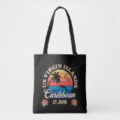 Tote Bag Îles Vierges américaines St. John USVI Tropical (Devant)