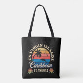 Tote Bag Îles Vierges américaines St. Thomas USVI Tropical (Dos)
