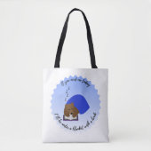 Tote Bag I'll be under a blanket with a book (Devant)