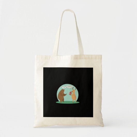Tote Bag I'll With My Bear Hands Oh Deer Funny Creative Sty (Devant)