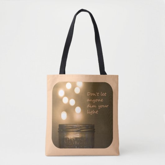 Tote Bag Illuminations de pot Mason (Devant)