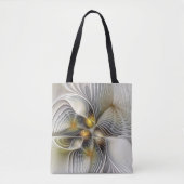 Tote Bag Illusion d'optique abstrait 3D fractal avec profon (Devant)