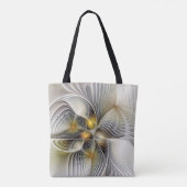 Tote Bag Illusion d'optique abstrait 3D fractal avec profon (Dos)