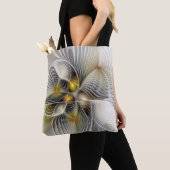 Tote Bag Illusion Optique Abstrait 3D Fractal Avec Profonde (De près)