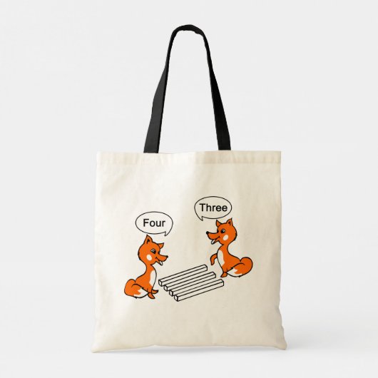 Tote Bag Illusion optique Trick Fox (Dos)