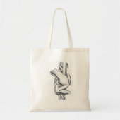 Tote Bag Illustrated Frog on Grass - by Skye Ryan-Evans © (Devant)