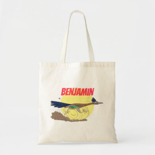 Tote Bag Illustration amusante de la caricature d'oiseau du