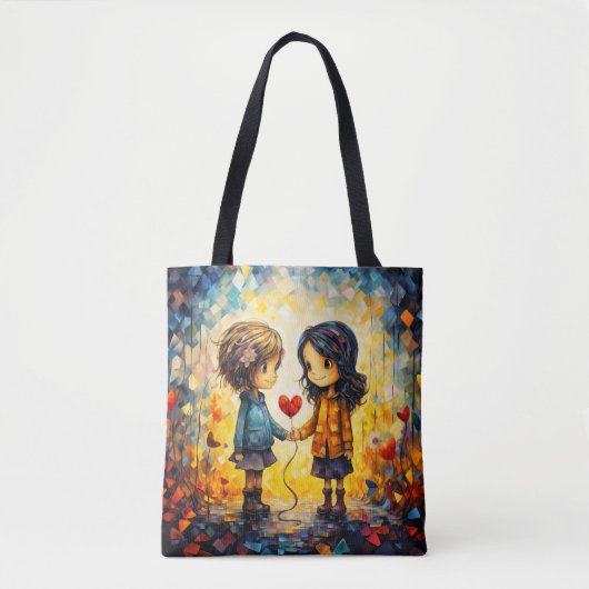 Tote Bag Illustration Best Of Friends (Devant)